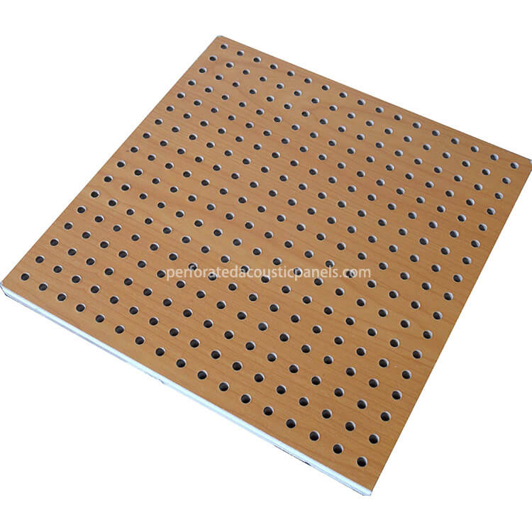 Acoustic Perforated Ceiling Manufacturers Wooden 600X600 Acoustic Ceiling Tiles 16-16-6