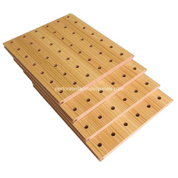 Perforated Wood Acoustic Wall Panels