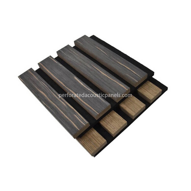 China Factory Wood Wall Slats Sound Absorption Slat Wood Polyester Acoustic Wall Board