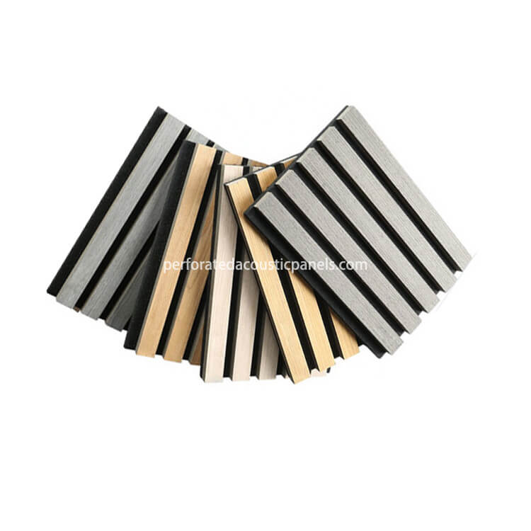 Wood Wall Slat Panels PET Felt Acoustic Board Factory Direct Free Samples PET Wood MDF Veneer