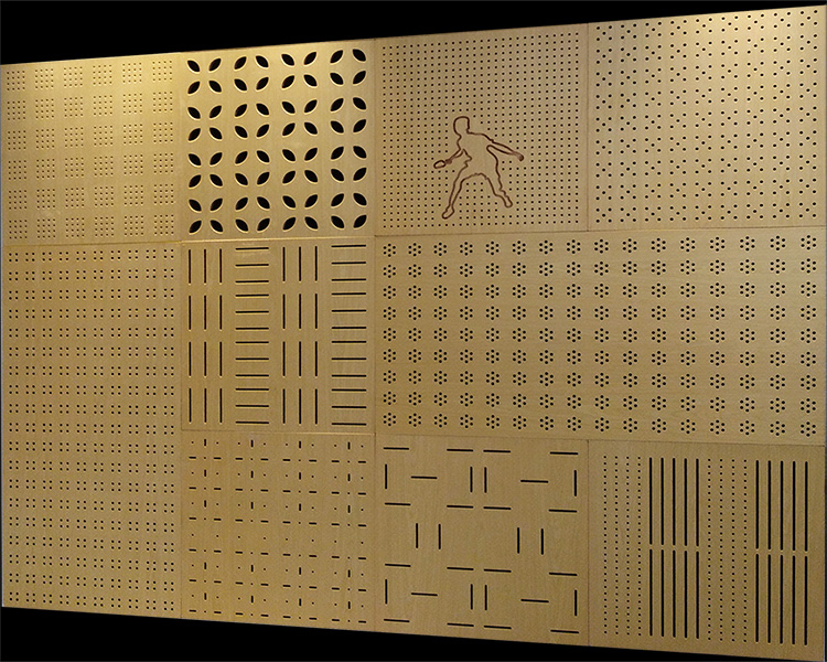 perforated acoustic panel various patterns