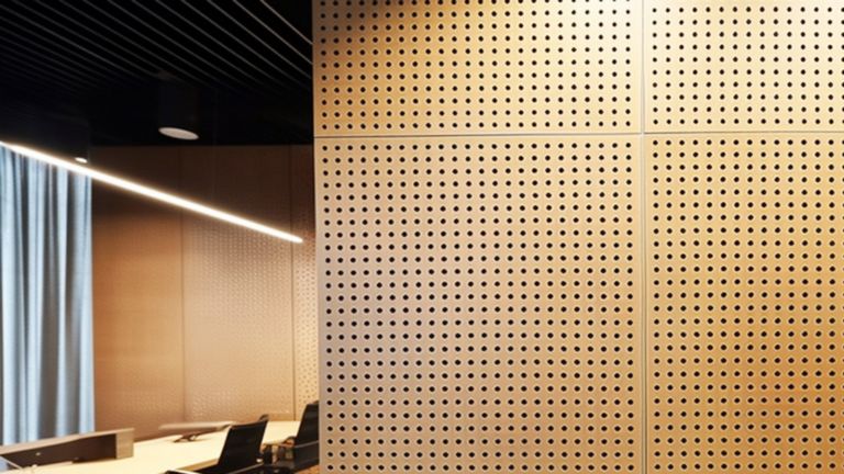 perforated MDF panel for wall