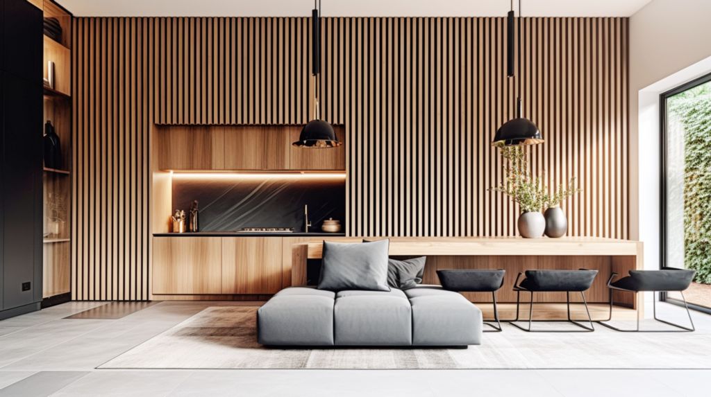 Enhancing Interior Design With Slatted Wood Wall