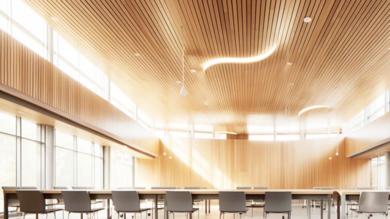 timber acoustic ceiling